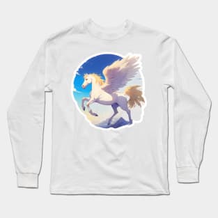 Fantasy white Pegasus Long Sleeve T-Shirt